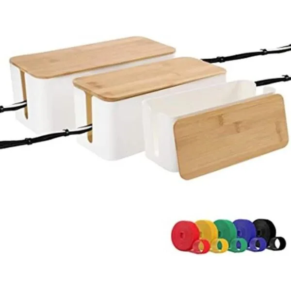Juego de tres Organizador de caja de gestión de cables_1