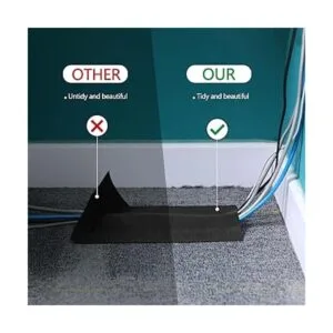 Cubierta de cable negro para alfombra cubierta de cable_5