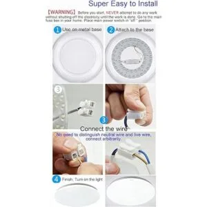 Kit de luz LED de 36 W de 3 colores de temperatura LED de_6