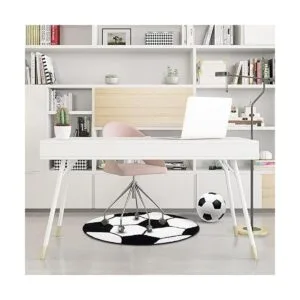 JeogYong Alfombra de fútbol suave y cómoda temática de_7