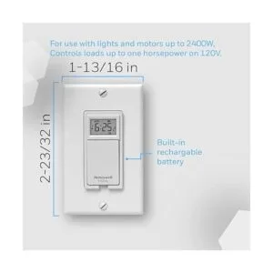 Interruptor de luz programable Honeywell rpls730b1000U._6