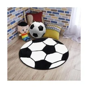JeogYong Alfombra de fútbol suave y cómoda temática de_5