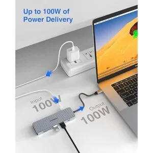 Hub USB C concentrador TOTU 9 en 1 de estación de_5