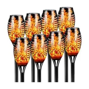 Otdair Luces solares de antorcha con llama parpadeante 12_1