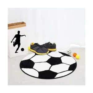 JeogYong Alfombra de fútbol suave y cómoda temática de_4