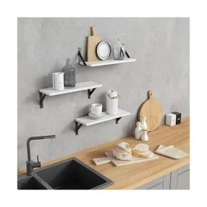 Forbena Juego de 3 estantes flotantes blancos para_3