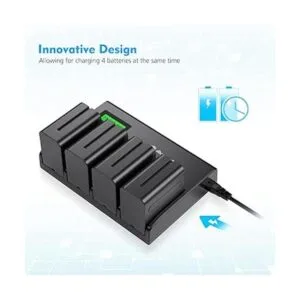 Powerextra Cargador de batería de 4 canales con pantalla_6