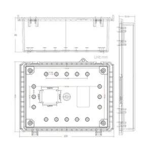 AIRTAK Caja de conexiones eléctrica con placa de montaje_3