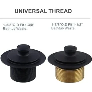 Juego de molduras de bañera de elevación y giro de drenaje_4