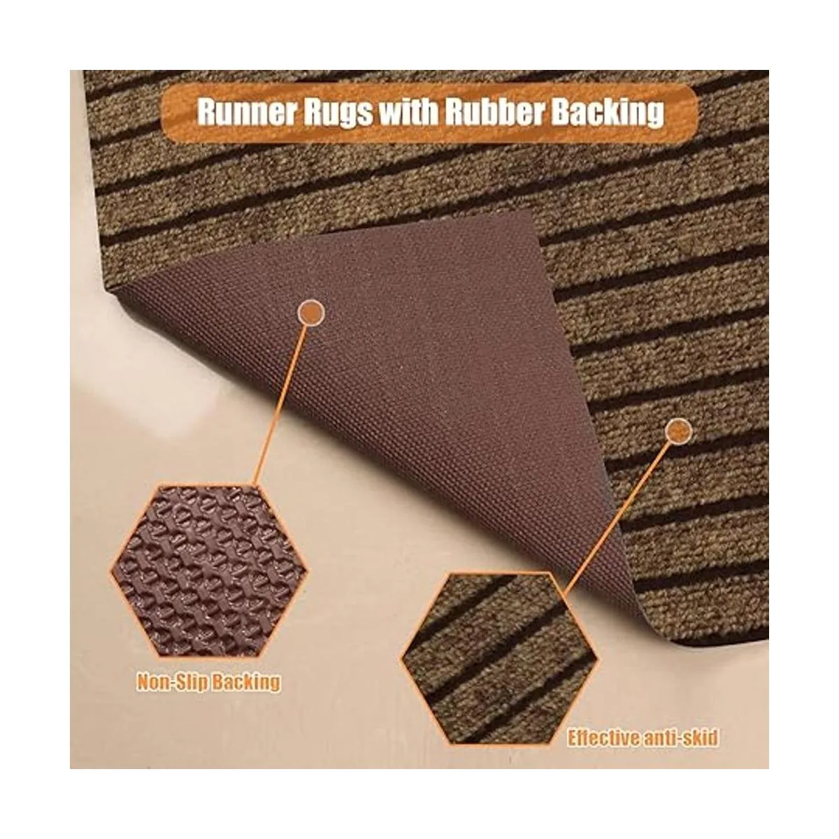 Weidear Alfombra de pasillo con respaldo de goma_3