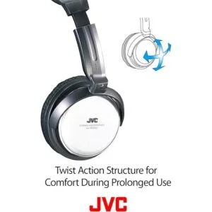 JVC Auriculares HARX500 de tamaño completo plata_3