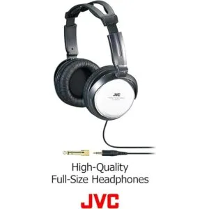 JVC Auriculares HARX500 de tamaño completo plata_2