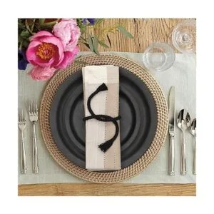 Cotton Clinic Servilletas de tela con doble dobladillo_2