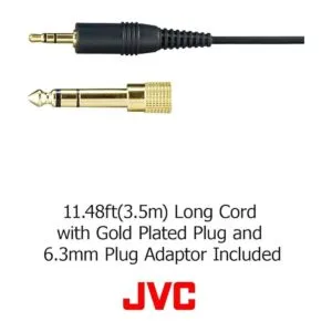 JVC Auriculares HARX500 de tamaño completo plata_6