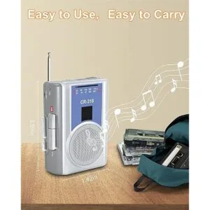 Walkman Grabadora de casete con AM FM reproductor de_5