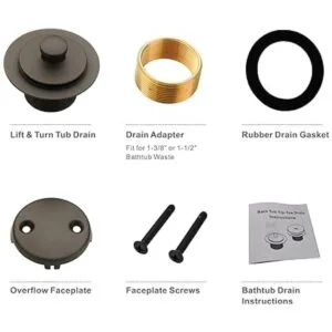 Conjunto de kit de conversión de drenaje de bañera de_5