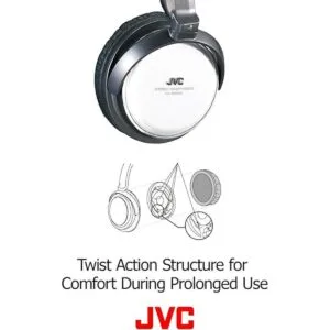 JVC Auriculares HARX500 de tamaño completo plata_5