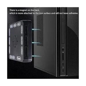 DS Ventiladores de carcasa de PC blancos de 4.724 in_4