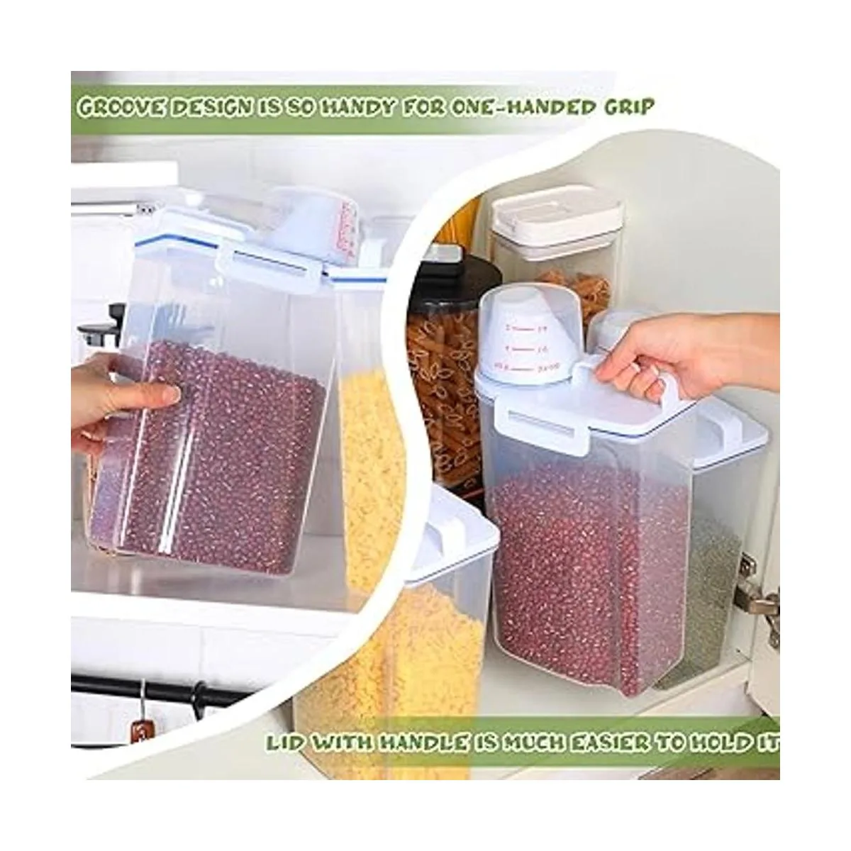 Contenedor de almacenamiento de arroz 4 unidades_5