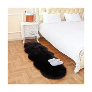 Alfombra súper suave y esponjosa de lujo de piel sintética_2