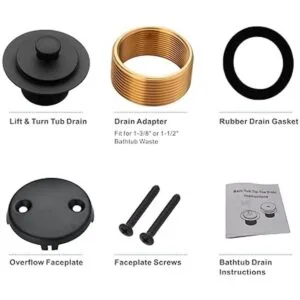 Juego de molduras de bañera de elevación y giro de drenaje_6