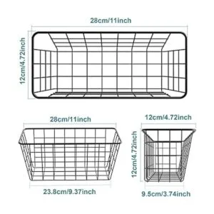 Cesta adhesiva para pared cesta de alambre sobre el_2