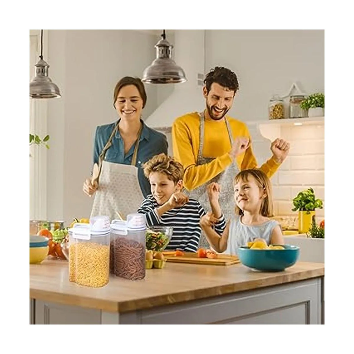 Contenedor de almacenamiento de arroz 4 unidades_7