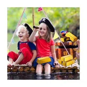 6 piezas de barra dorada falsa réplica de lingotes de_5