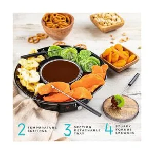 Kusini Juego de ollas de fondue eléctricas fondue de_3