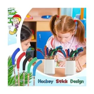 36 lápices de hockey y gomas de borrar lápices de hockey_4