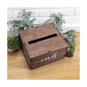 Caja de madera para tarjetas de boda con ranura_3