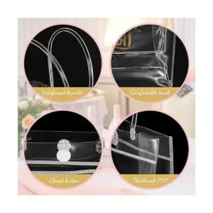 Paquete de 50 bolsas de regalo de plástico transparente_3