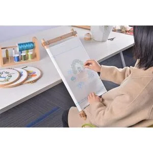 Marco de bordado de madera de haya para tapices de_6