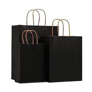 Nicunom Paquete de 75 bolsas de papel kraft negras 6 x 3_1