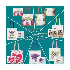 MAFYE Paquete de 30 bolsas de lona de transferencia de_5