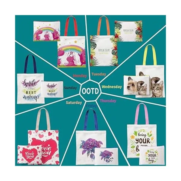 MAFYE Paquete de 30 bolsas de lona de transferencia de_5