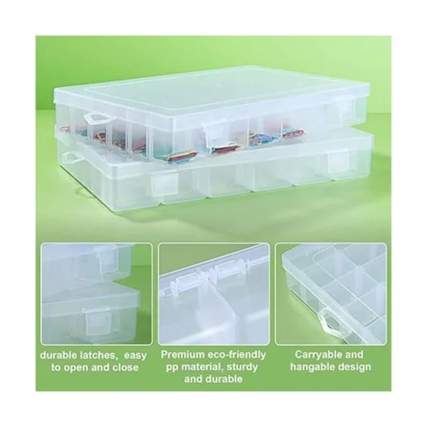 Caja organizadora de plástico con divisores organizador_3