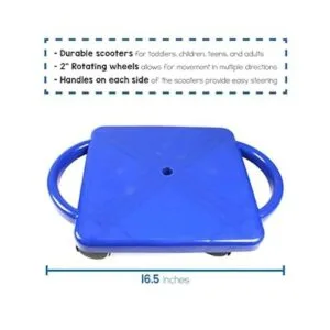 Scooter ETA hand2mind azul de plástico con asas Azul 1_2