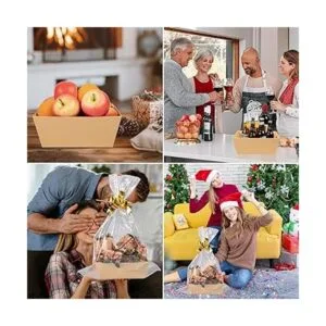 Paquete de 6 cestas para regalos vacías grandes y_7