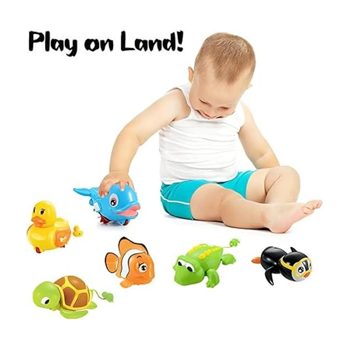 Liberty Imports Paquete de 6 juguetes de agua motorizada_6