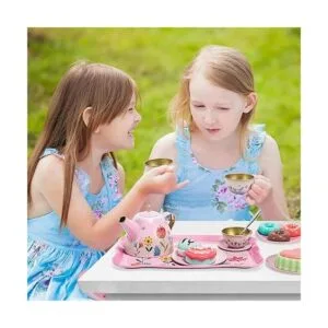 ShyLizard Juego de té para niñas pequeñas juego de fiesta_6