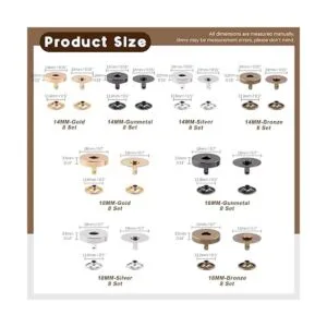 Wokape 70 juegos de cierres magnéticos para coser con_2