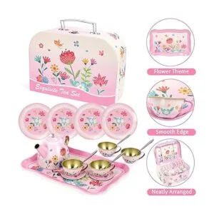 ShyLizard Juego de té para niñas pequeñas juego de fiesta_3