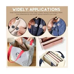Wokape 70 juegos de cierres magnéticos para coser con_7