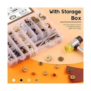 Wokape 70 juegos de cierres magnéticos para coser con_5