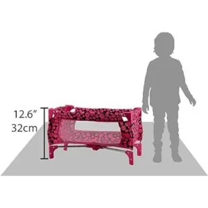 HUSHLILY Cuna de juguete plegable con colchón y bolsa de_6