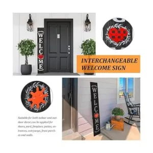 Jetec Letrero de bienvenida para puerta delantera letrero_6