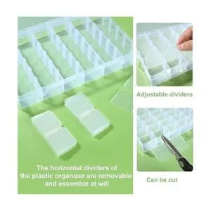 Caja organizadora de plástico con divisores organizador_4