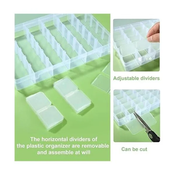 Caja organizadora de plástico con divisores organizador_4