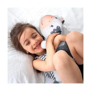 Mewaii Almohada de cuerpo largo de felpa de vaca_2